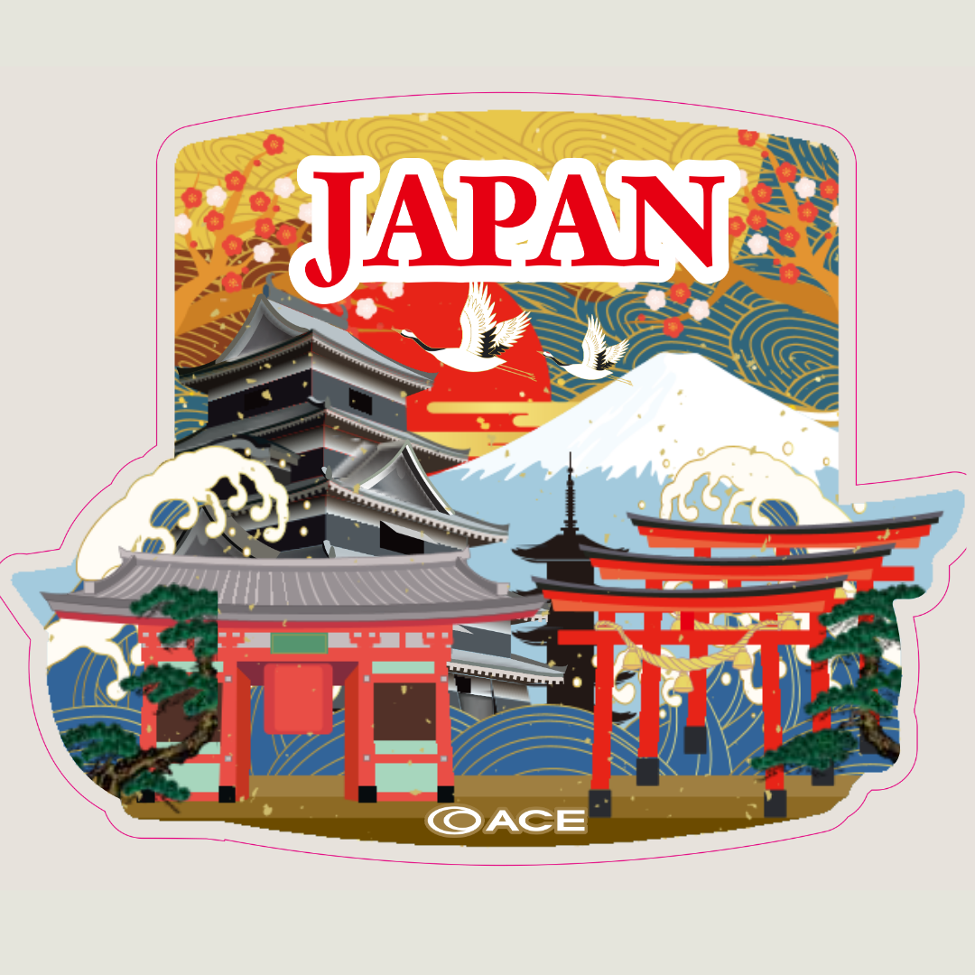 FREE GIFT - Japan-Made Travel Sticker (3 designs, sent at random) ACE
