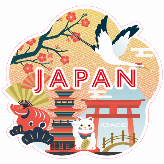 FREE GIFT - Japan-Made Travel Sticker (3 designs, sent at random) ACE